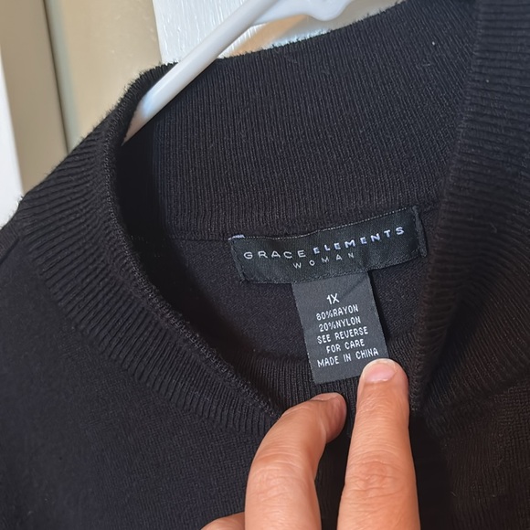 Grace Elements Black Sweater - Picture 4 of 4